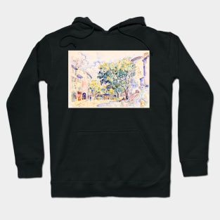 Antibes Town Scene, France, Paul Signac 1918 Hoodie